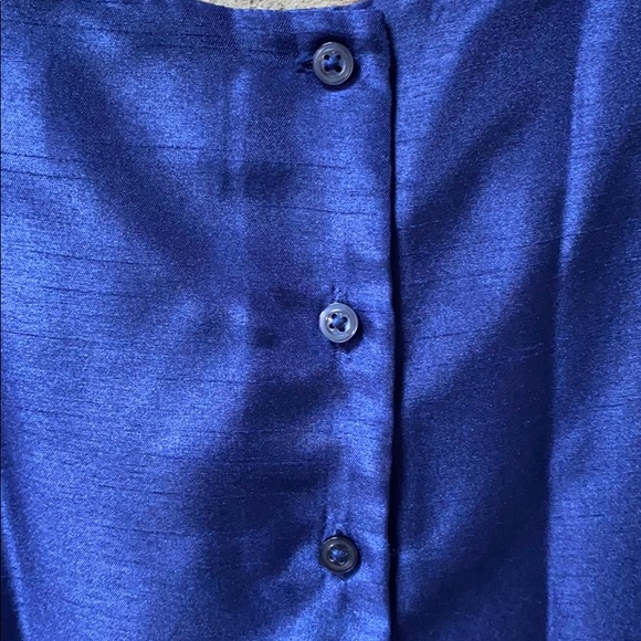 Gymboree Sapphire Silk DuPoni Dress Size 12 - Picture 6 of 7